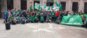 ATE Misiones se movilizó en defensa de sus afiliados.